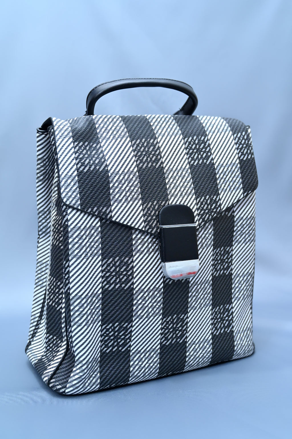 Tartan Small Woven Plaid Backpack