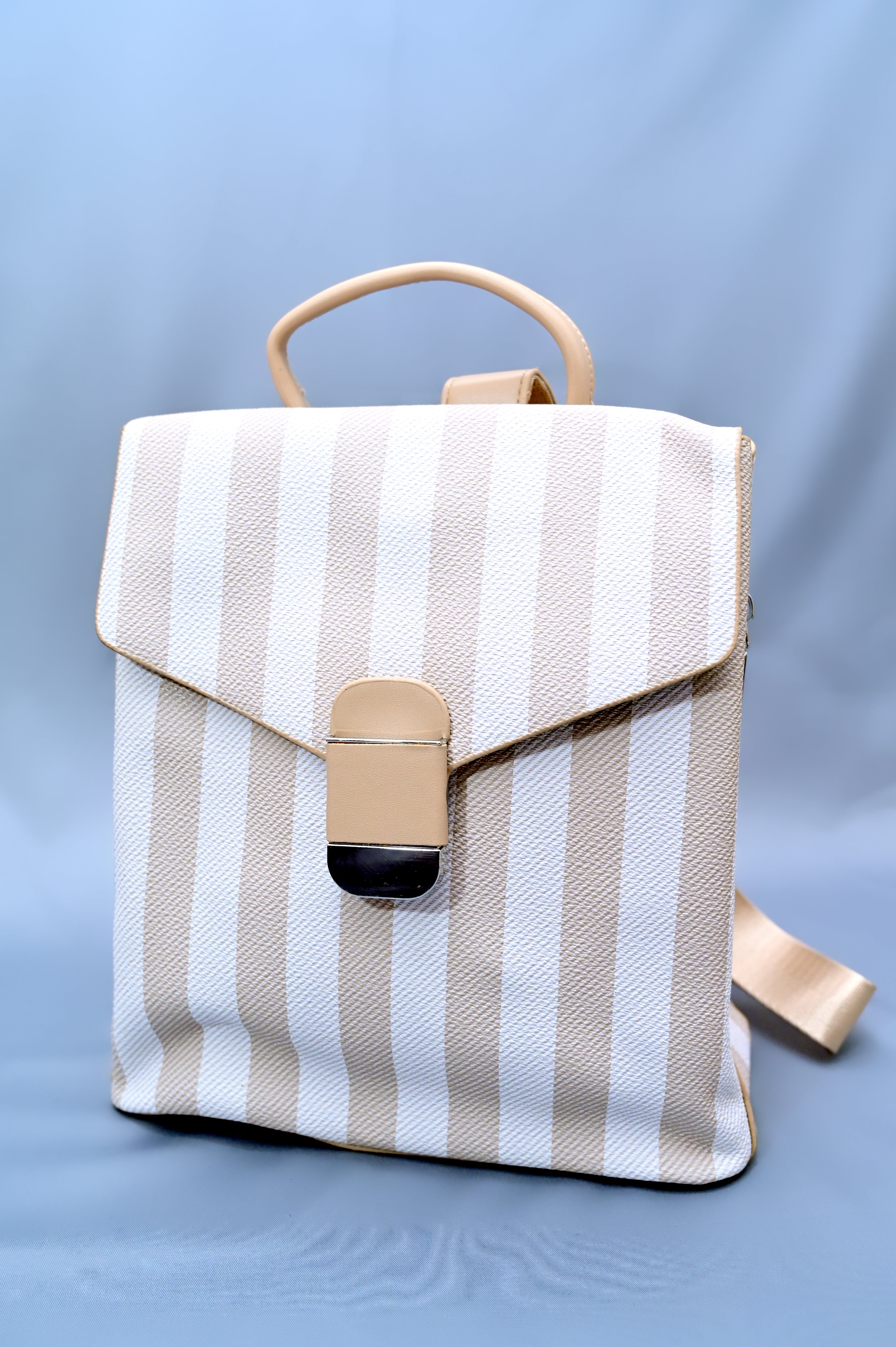 Tartan Small Woven Plaid Backpack